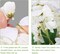 Fake Flowers Indoor Plants, 2Pcs White Hanging Wisteria Decoration